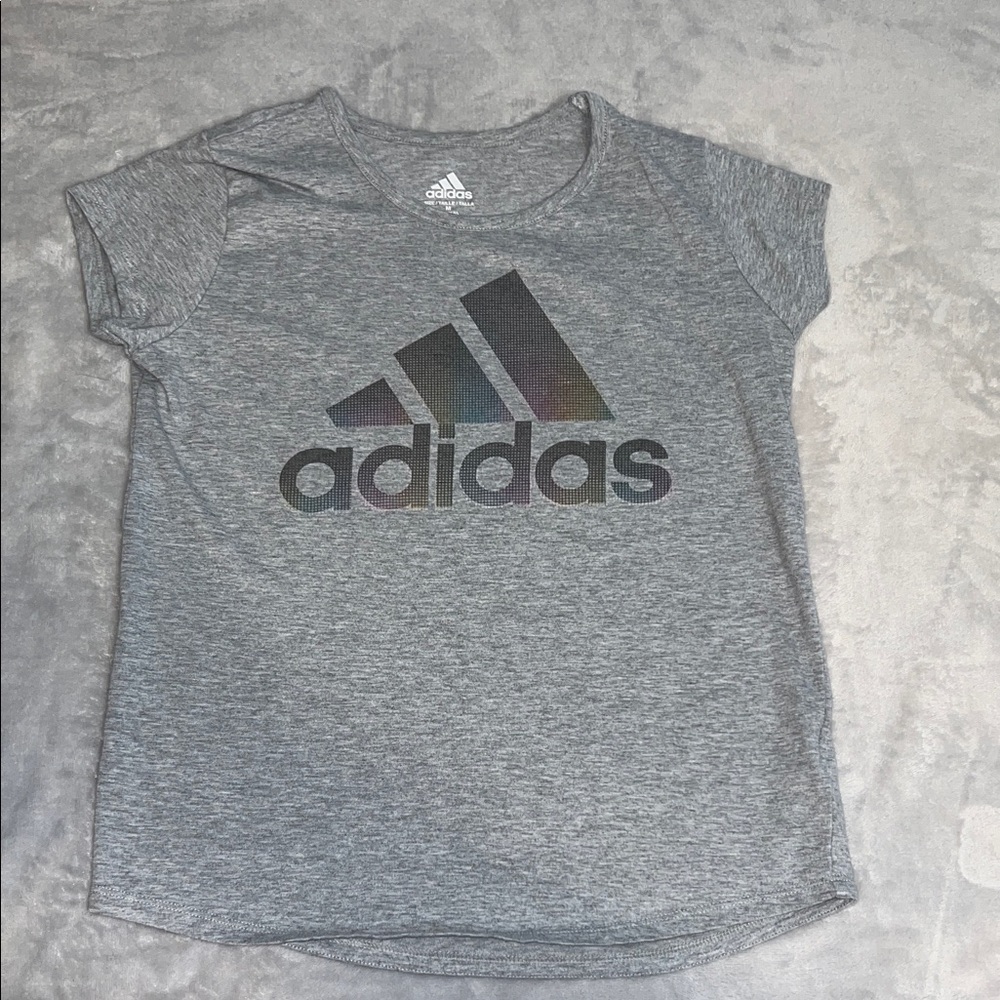 Adidas Kids Heather Gray Tee